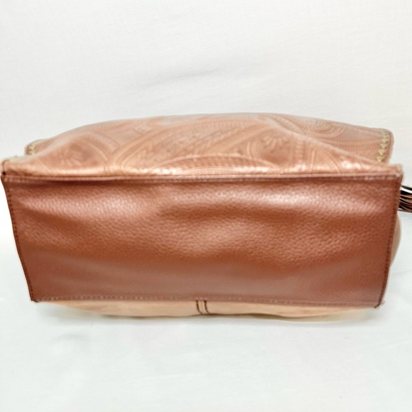 The Sak Sliver Lake Embossed Leather Vintage Finished Hobo Shoulder Bag NWT - Picture 3 of 9